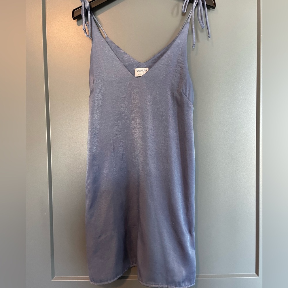 Sam & Lavi light blue slip dress